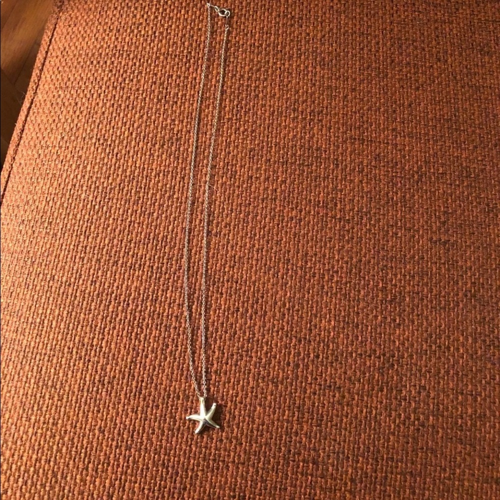 Tiffany Elsa Peretti Starfish Necklace in Sterling Silver